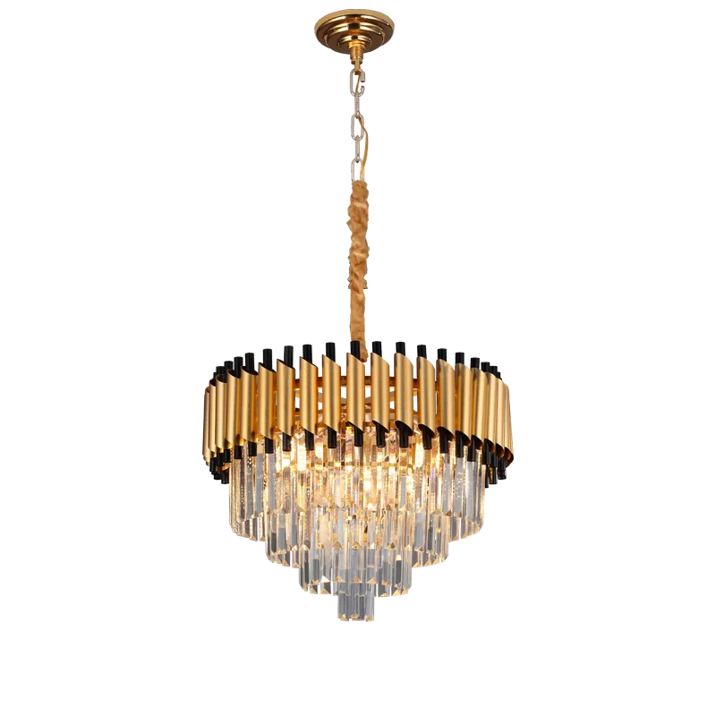 

Круглая Роскошная Подвесная лампа в помещении 2022, светодиодная Подвесная лампа черного и золотого цвета, Современная хрустальная люстра k9 в скандинавском стиле для дома