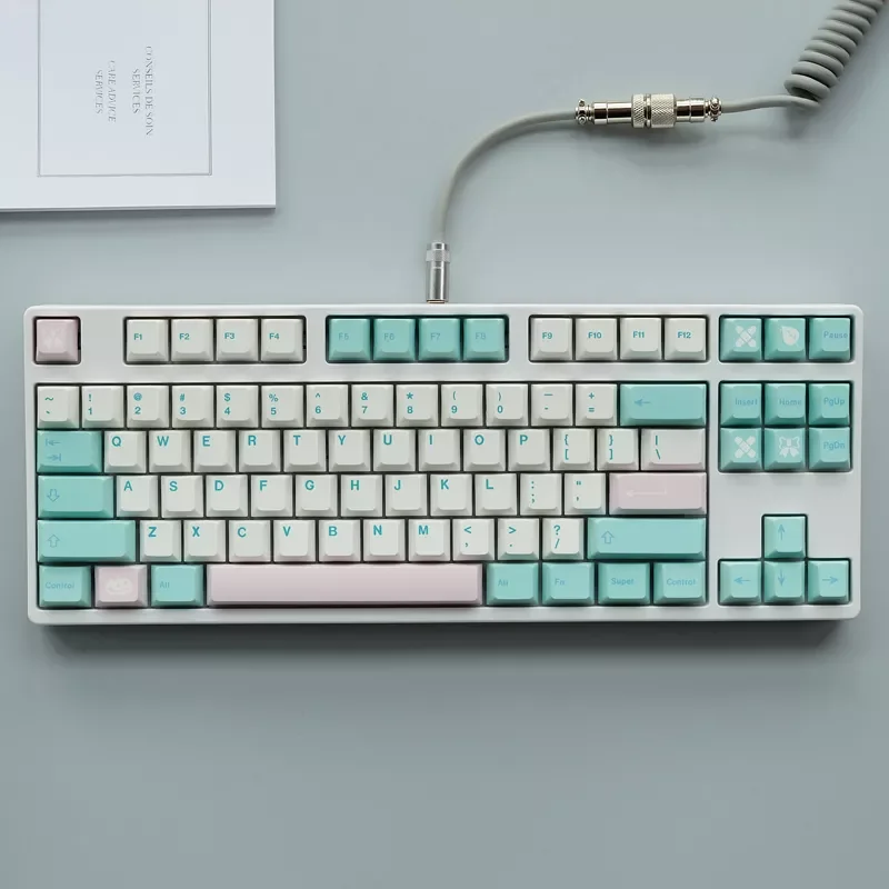 

2022 Noel Keycaps PBT Dye Subbed Cherry Profile Keycap For MX Switch Mechanical Keyboard GH60 GK61 GK64 96 118keys