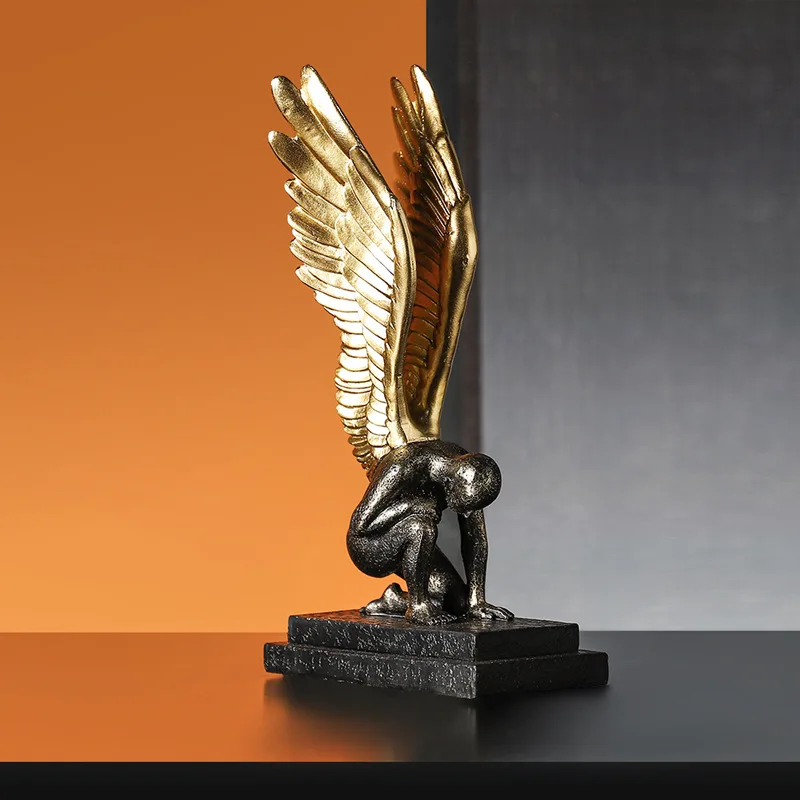 Скульптура опавший ангел статуя статуэтка украшение для комнаты аксессуар