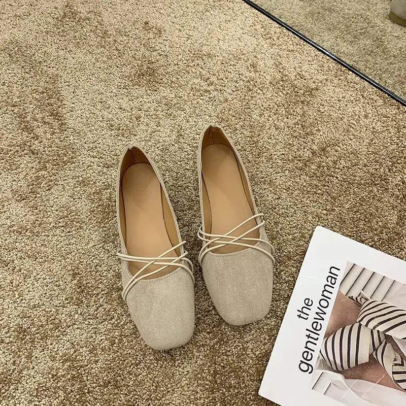 

Female Shoes Korean Style Versatile Online Celebrity Flat Beanie wan wan Shoes Fashion lykj-yx