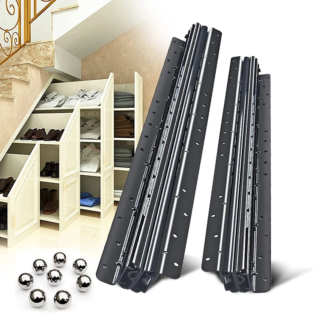 1 пара скрытые слайды для ящиков 120 кг