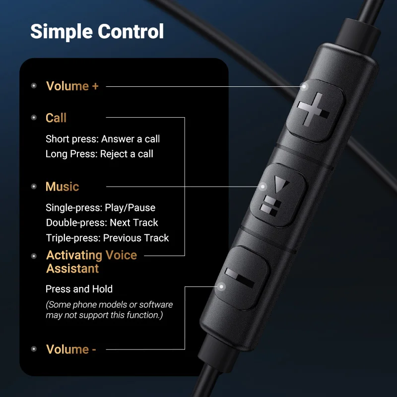 Проводные наушники-вкладыши UGREEN 3 5 мм USB Тип C с микрофоном