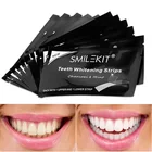 Полоски для отбеливания зубов с активированным углем, 7 пар