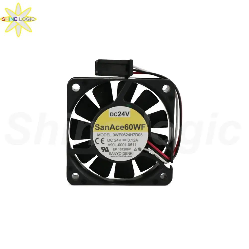 

1Pcs Brand New for SanAce60WF SANYO DENKI 24V 0.12A 3pin 9WF0624H7D03 A90L-0001-0511 6015 60*60*15MM CNC FANUC Cooling Fan