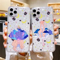 cartoon sailor moon anime phone case for apple iphone 14 13 12 11 se xs xr x 7 8 6 5 mini plus pro max 2020 transparent cover