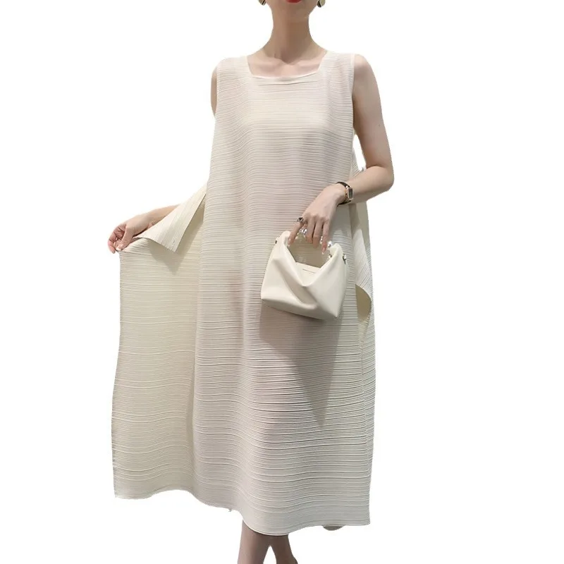 MIYAKE-женское художественное плиссированное платье свободное высококачественное