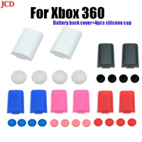 jcd battery back cover pack replacement part for xbox 360 wireless controller 4 silicone grip cap cover black white red blue