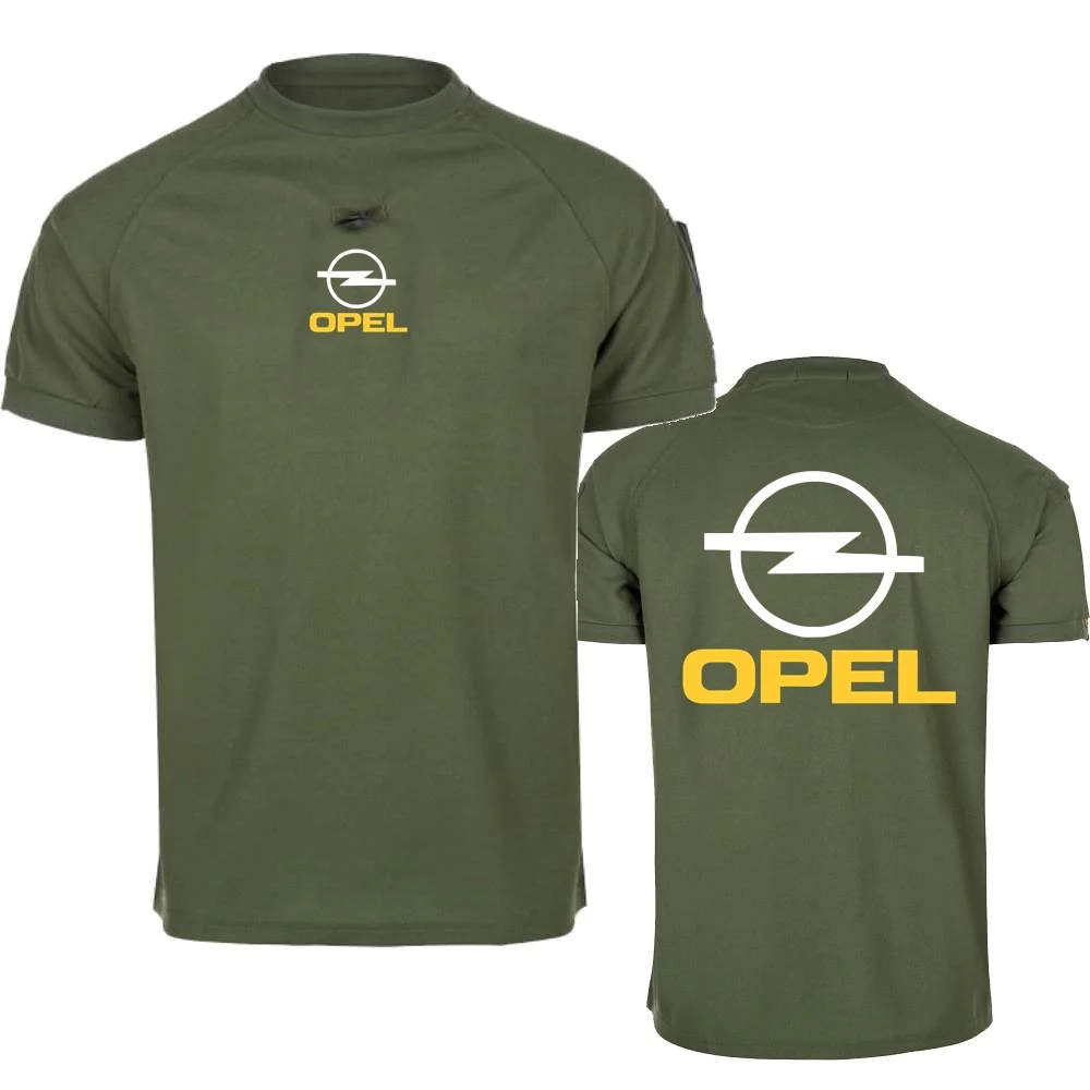 Футболка мужская с коротким рукавом круглым вырезом и принтом OPEL
