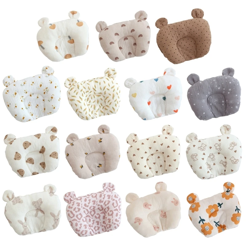 

Soft & Breathable Cotton Baby Pillow with Shape Retention- for All Seasons- Gift
