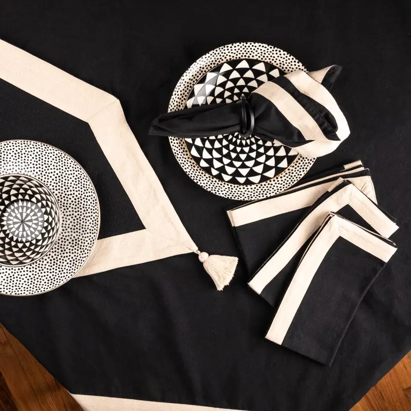 

Table Setting Bundle, Gold Black, 13-Piece Set