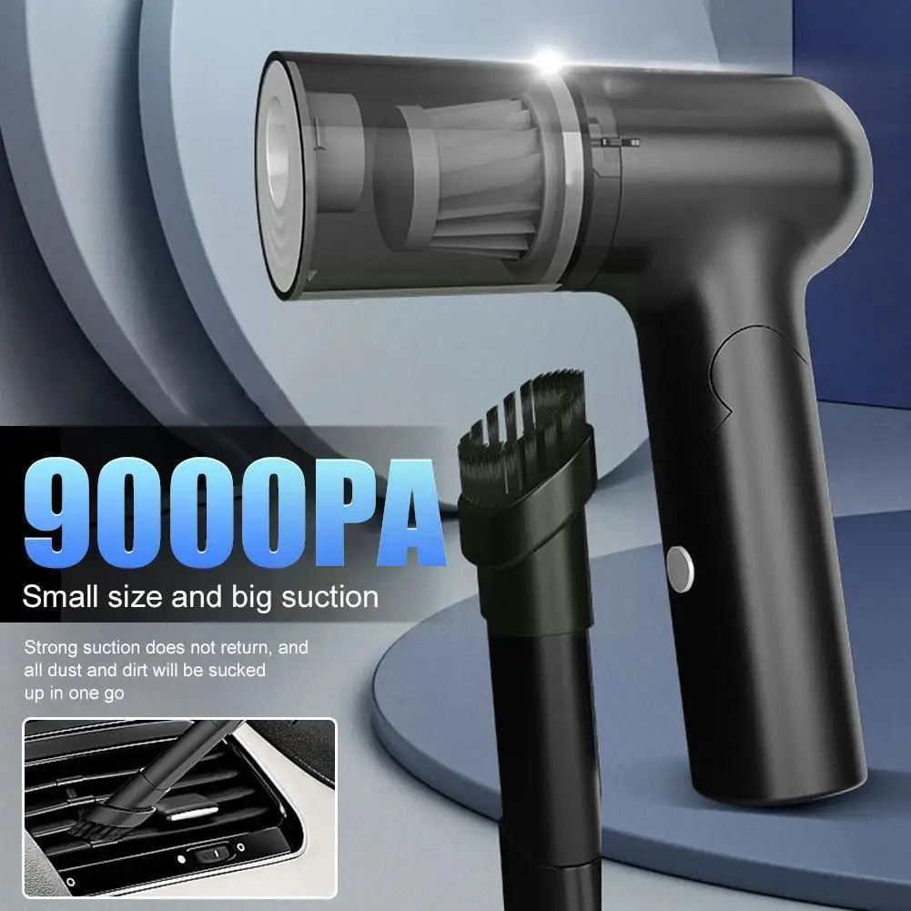 

120W Wireless Portable Car Vacuum Cleaners Handheld Mini Rechargeable Fold Black Vacuum Cleaner For Home 2 Model R1T9
