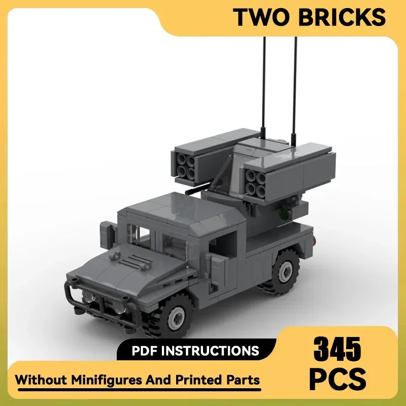 Строительные блоки Moc HMMWV AN/TWQ-Avenger модель технические кирпичи сборка сделай сам