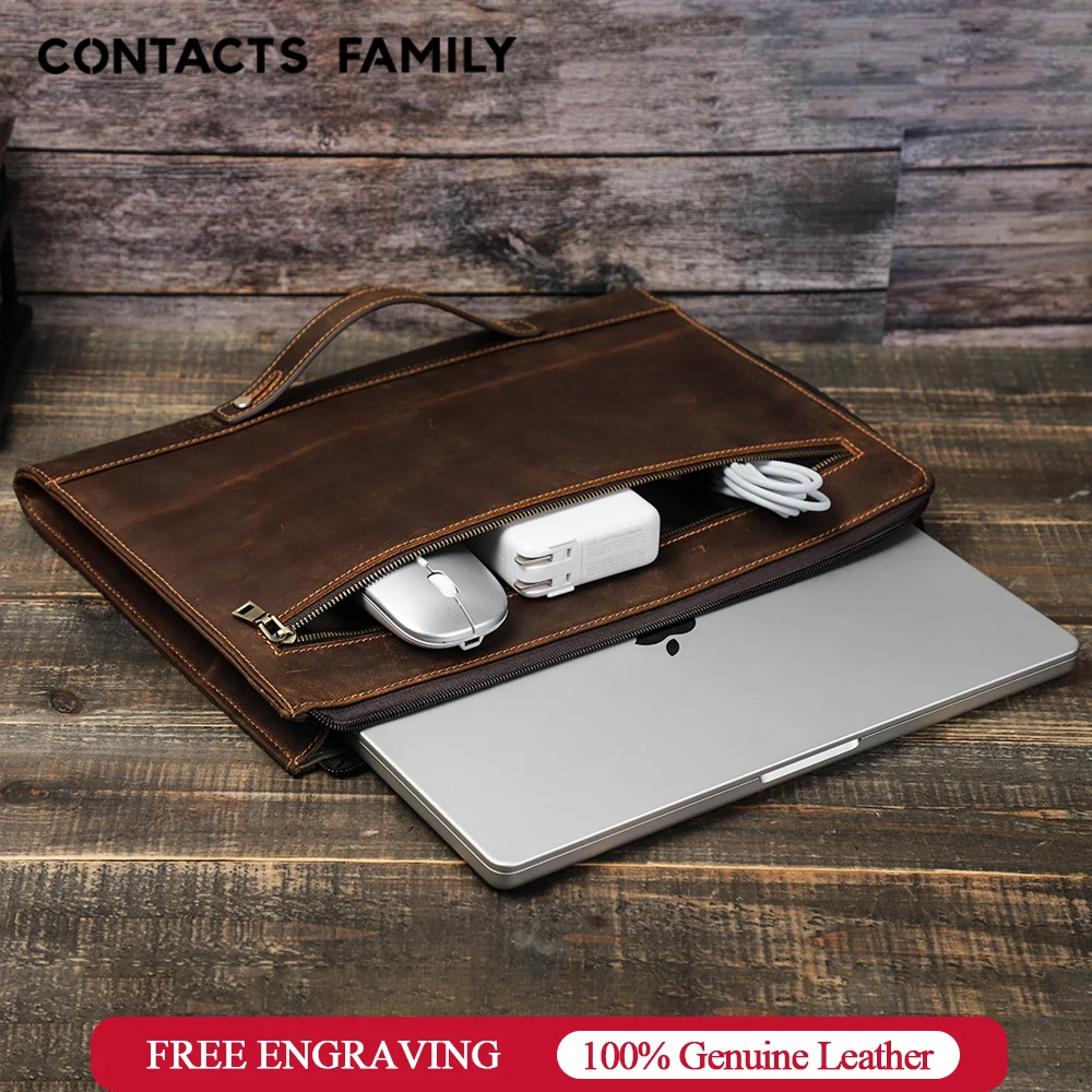 Genuine Leather Laptop Bag for Macbook Pro 14 Inch 2021 MacB