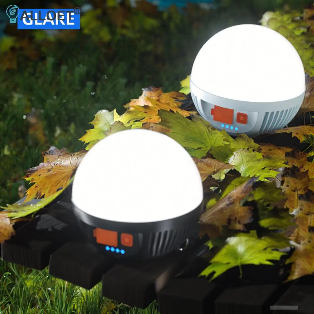

Outdoor Camping Light Solar Outdoor USB Rechargeable 3 Mode Tent Lamp Portable Lantern Night Emergency Bulb Flashlight