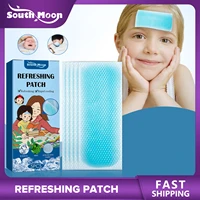 cartoon refreshing cooling patches baby fever down ice gel headache pad lower temperature hydrogel rapid long lasting cooling