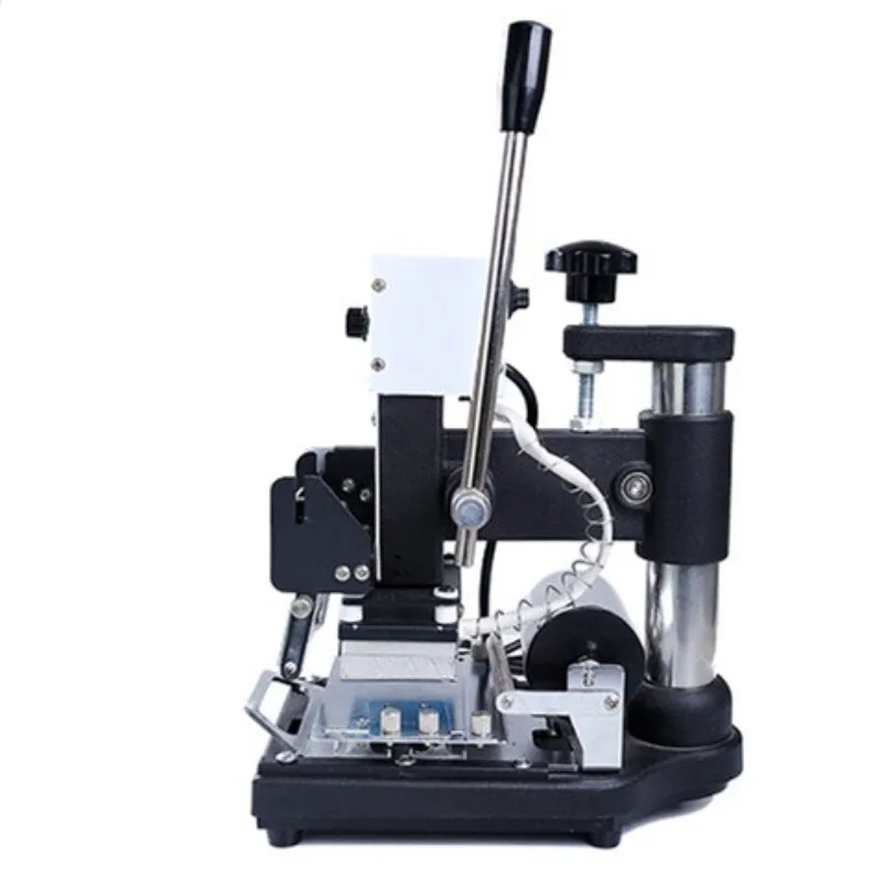

SWANSOFT Handheld Plastic ID PVC card embossing machine and Hot foil stamping machine
