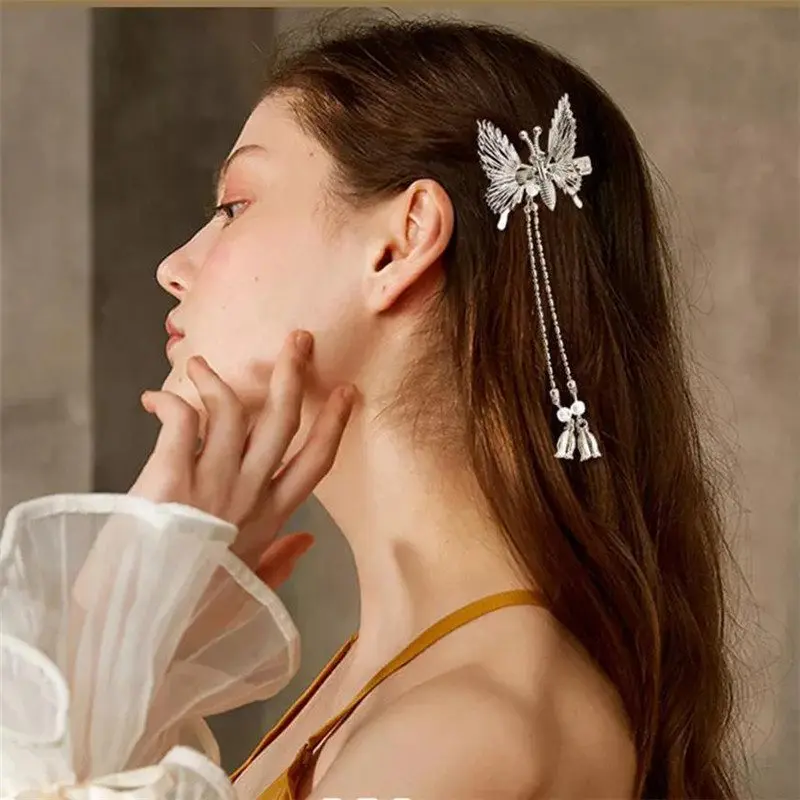 

Butterfly Moving Elegant Girls Shiny Hairpin Barrette Hair Clips Flying