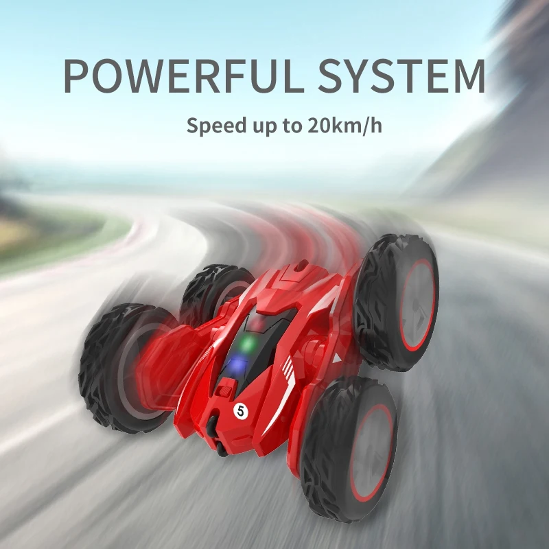 2 4G RC трюковый автомобиль с дистанционным управлением вращающийся на 360 градусов