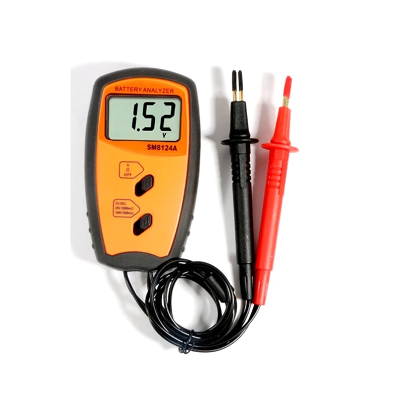 Quente Resistência Interna da Bateria Medidor de Impedância Resistência da Bateria Voltímetro 200v Tester Bateria Baixa Tensão Prompt Sm8124