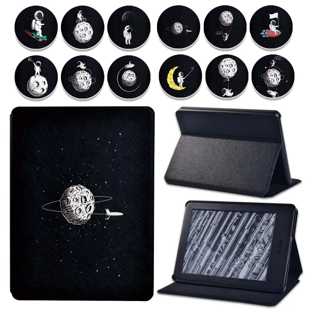 

Tablet Case For Kindle 8/10th Paperwhite 1/2/3/4 Stronaut Black Series Drop Resistance Pu Leather Tablet Case