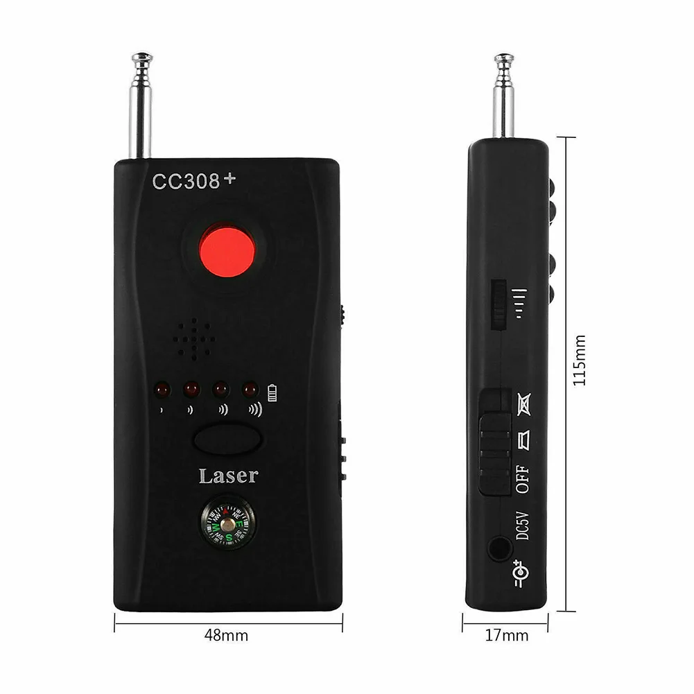 

WiFi RF GSM устройство детектор сигнала 93 мм X 48 мм X 17 мм