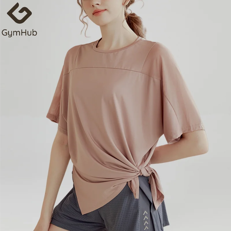 Сетчатая Просвечивающая футболка GymHUB новая спортивная одежда для йоги и фитнеса