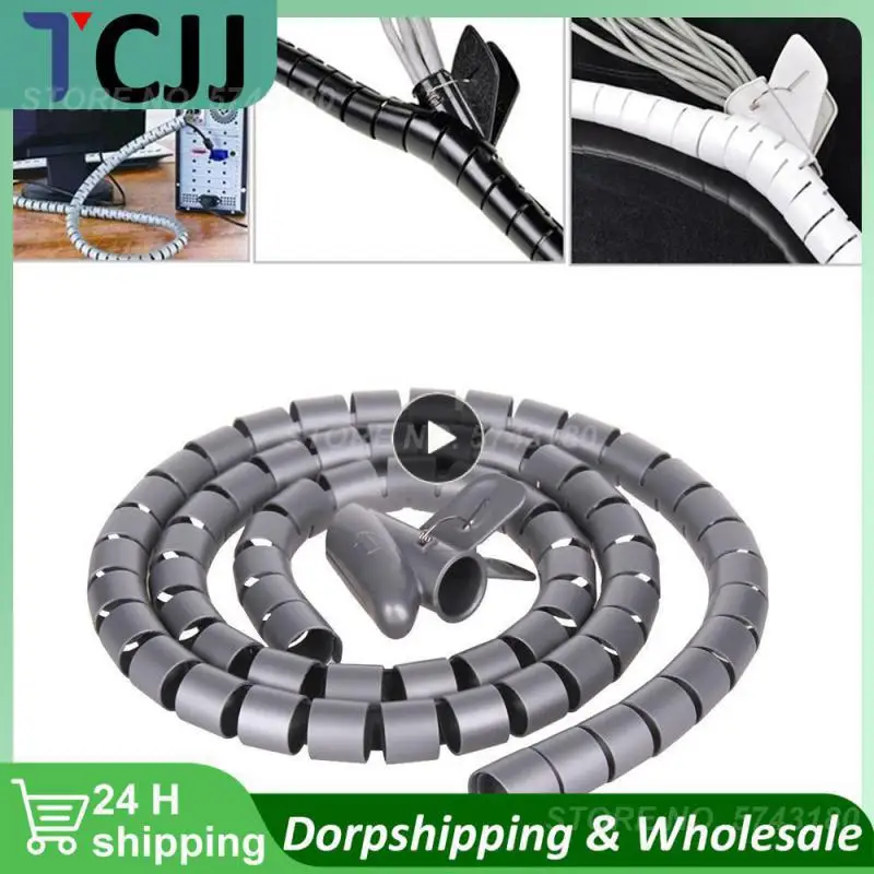 Гибкий спиральный протектор кабеля, органайзер для проводов, защитная ...