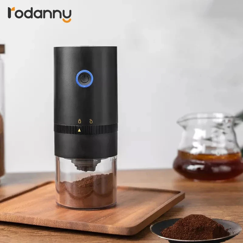 

Rodanny Electric Coffee Grinder Automatic Beans Mill USB Rechargeable Portable Espresso Machine For Cafe Home Travel