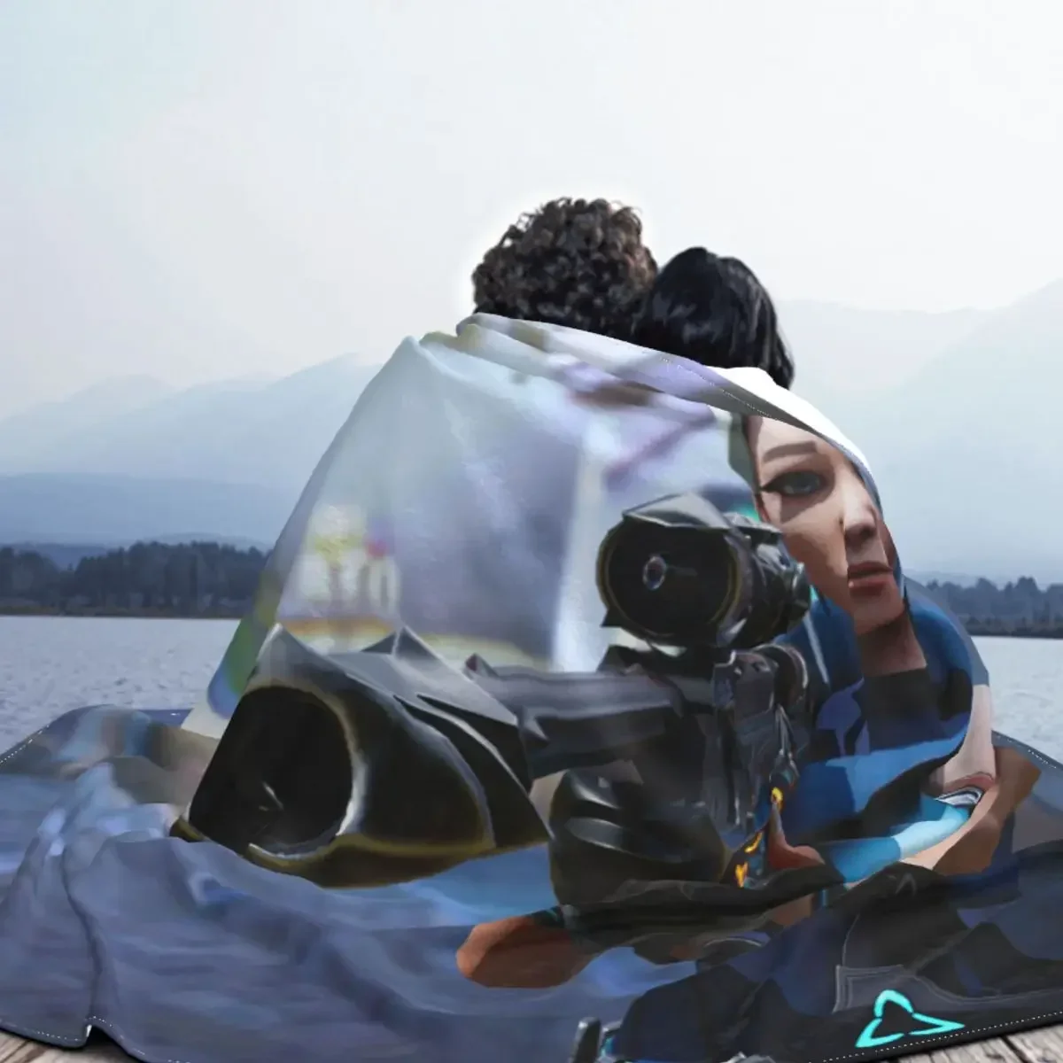 Одеяло Valorant Jett из аниме-фланели смешные теплые Пледы для стульев покрытия дивана