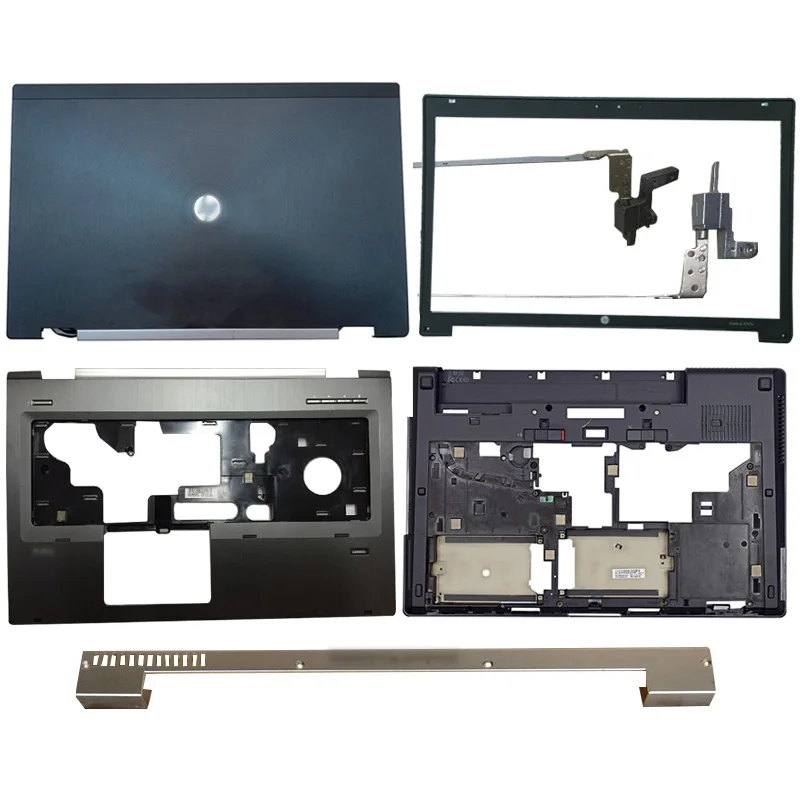 

NEW Laptop LCD Back Cover/Front Bezel/Hinge/Palmrest/Bottom Case For HP EliteBook 8760W 8770W 652535-001 652536-001 6070B0483701