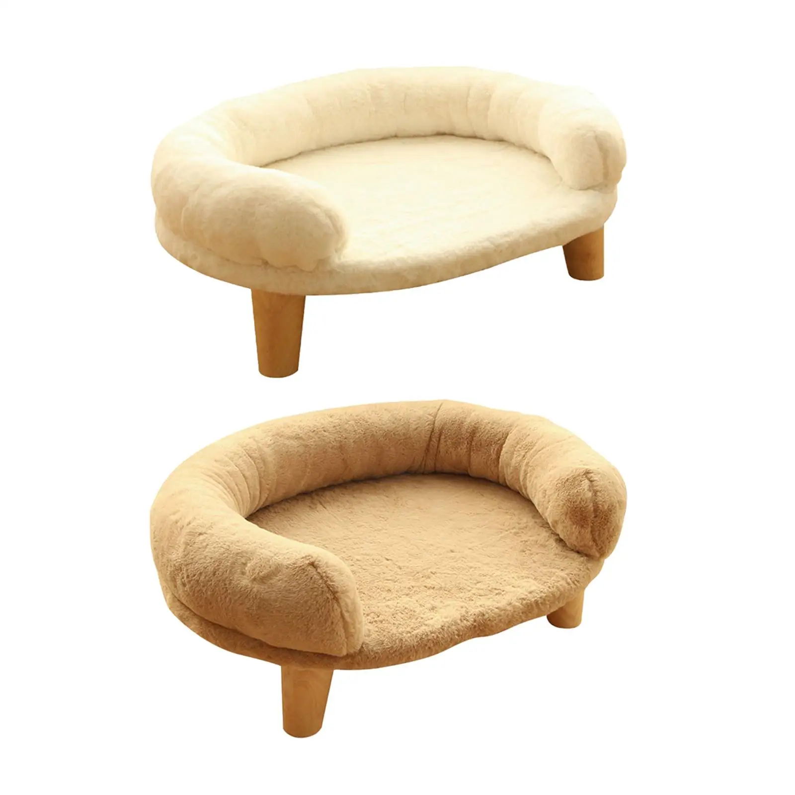 

Soft Pet Bed Self Warming Lounge Nonslip Leg Nest Cats Warm Couch for Kitten