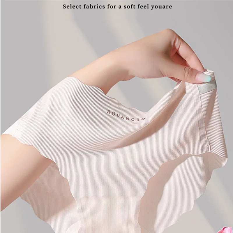 

Yasuk Fashion Menstrual Cotton Skil Women Body Shaper Briefs Breathable Comfortable Soft Solid Female Lace No Trace 4pcs