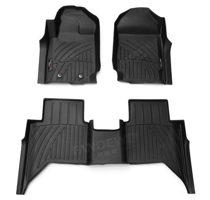 

the best selling custom-fit waterproof 5d car mats for Ford Ranger Pickup truck protection accessories TPV TPE foot pads