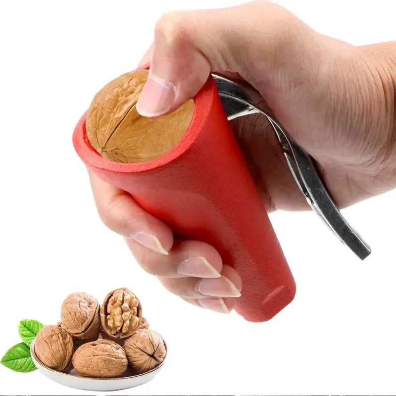 

Novel Nut Cracker Clip Aluminum Alloy Quick Clamp Funnel Shape Walnut Opener Wholesale Kitchen Accessories High Quality Portable