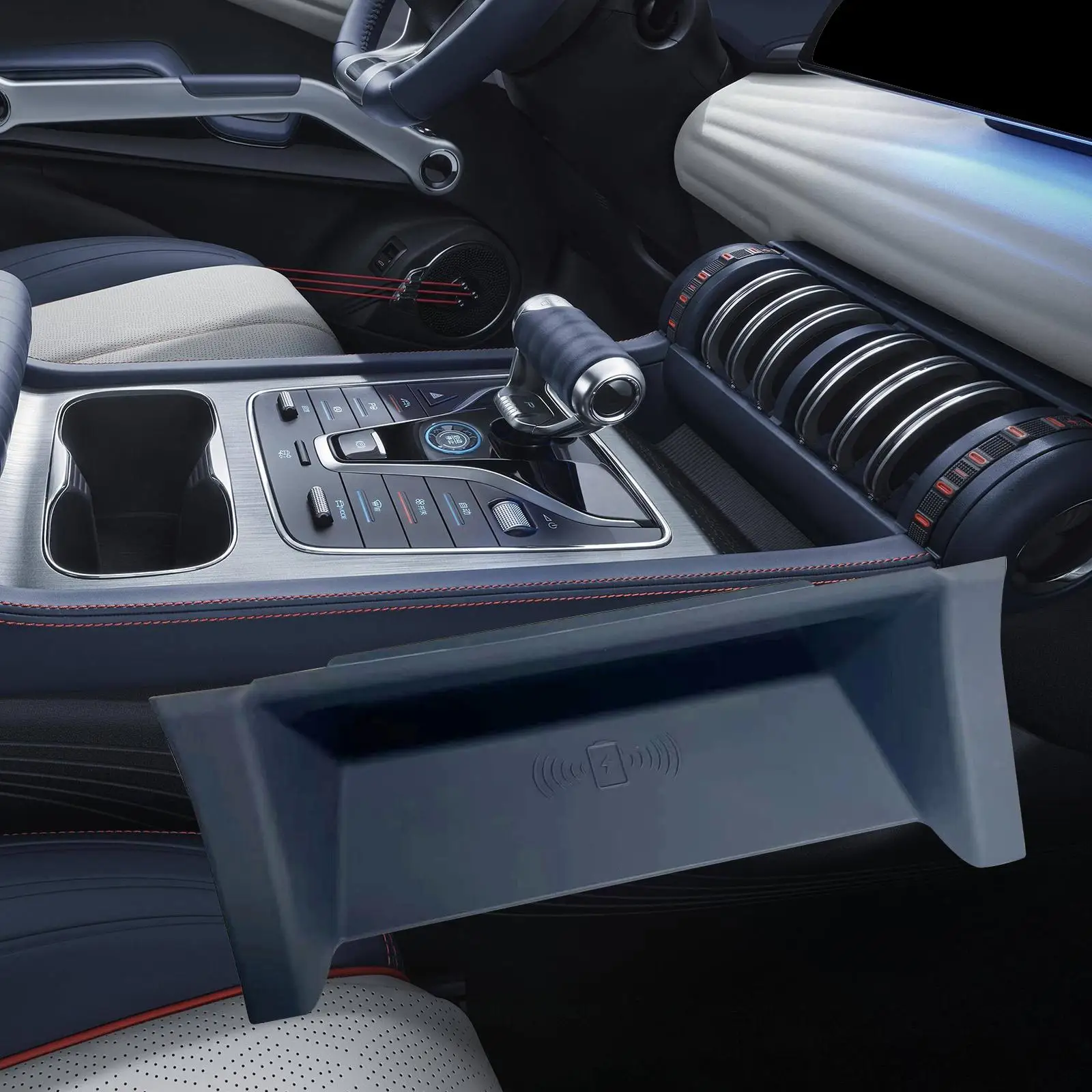 Центральная Беспроводная зарядка Противоскользящий коврик для Byd Atto 3 Yuan Plus