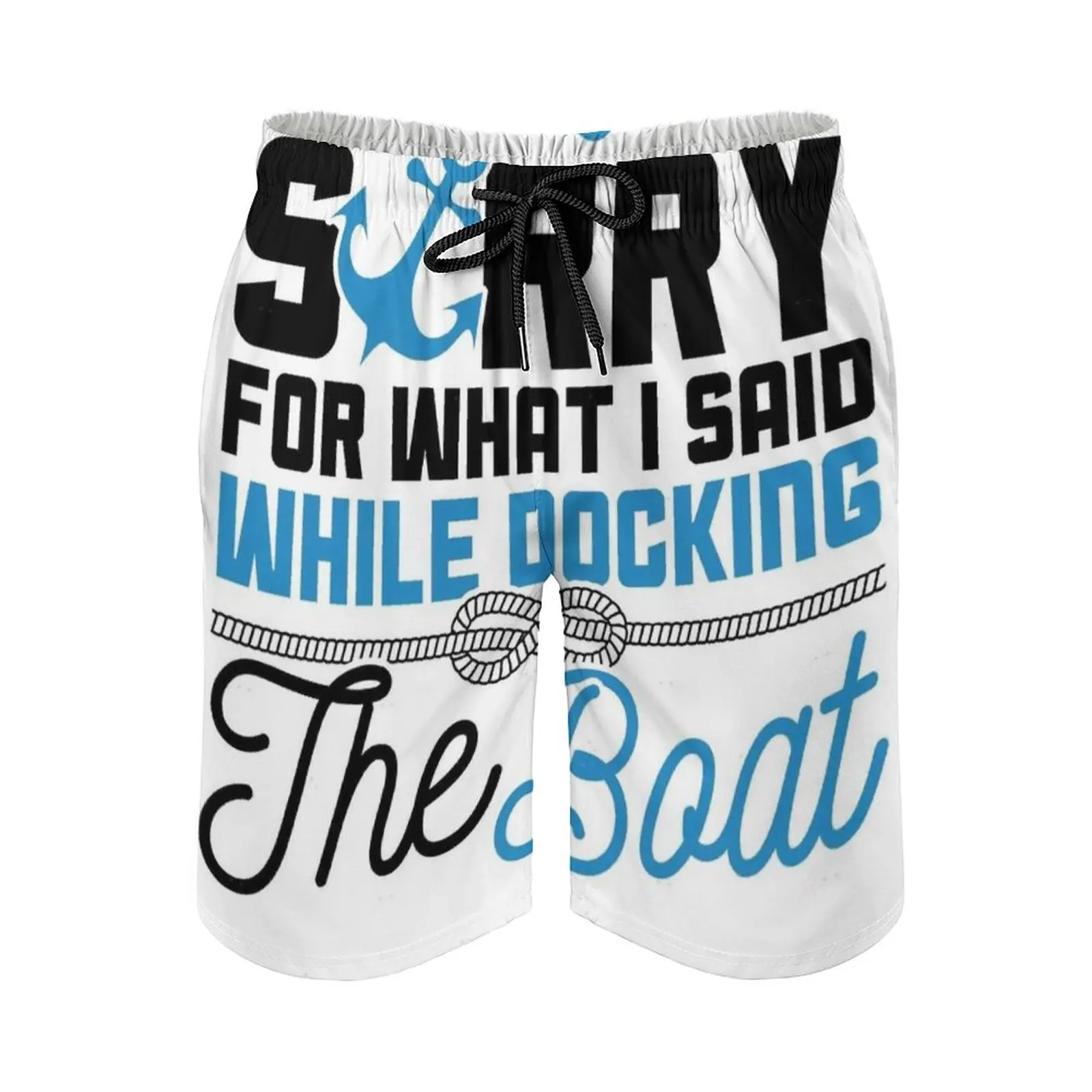

Savvy Turtle Funny Boating Design Sorry For What I Said Men's Sports Short Beach Shorts Surfing Swimming Boxer Trunks Joking On