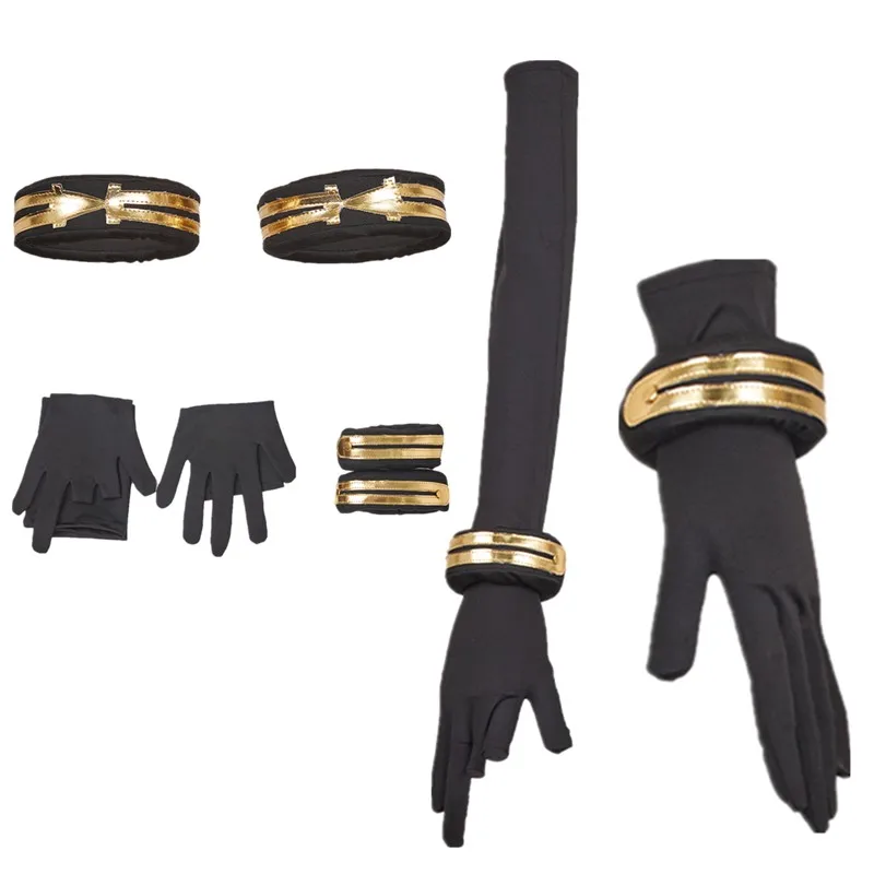 Взрослые Кейтлин перчатки для косплея браслет игра LOL Vi Fantasia кольца на ногу