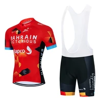 2022 bahrein cycling team jersey 20d bike bib shorts set ropa ciclismo men mtb france summer ciclismo maillot bottom clothing