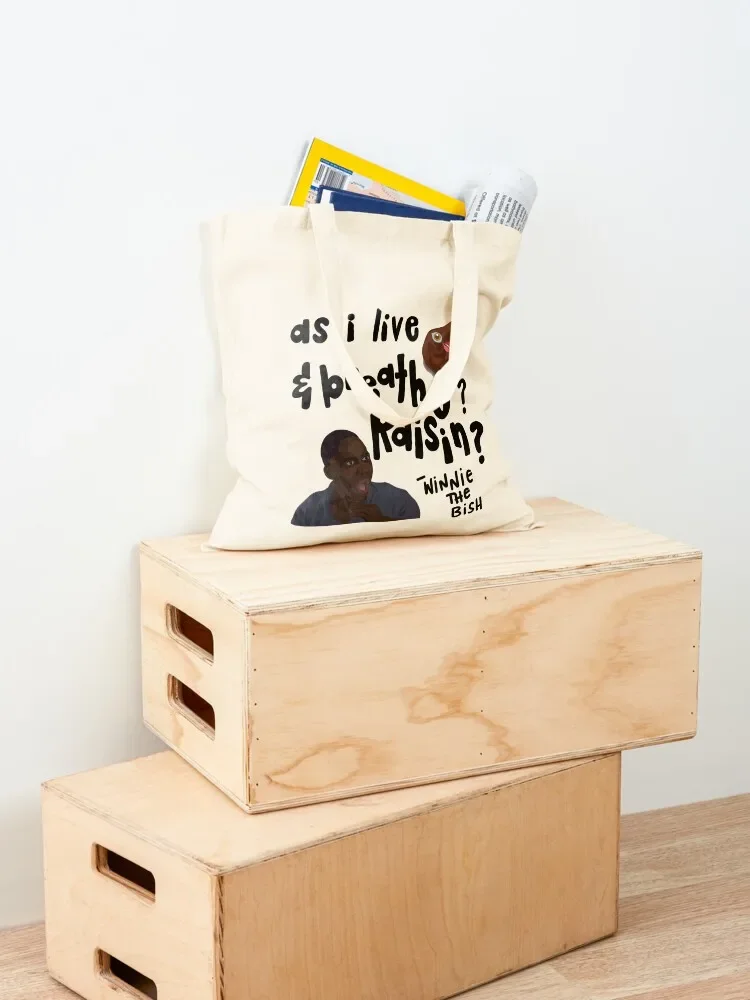 WINSTON SAYING RAISIN Tote Bag холщовая сумка для покупок мужская женщин женская