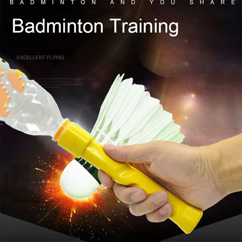 

NEW Portable Badminton Racket Training Swing Racquet Exercise Sport Equipment Power Enhance Grip Correction Finger Wrist Force