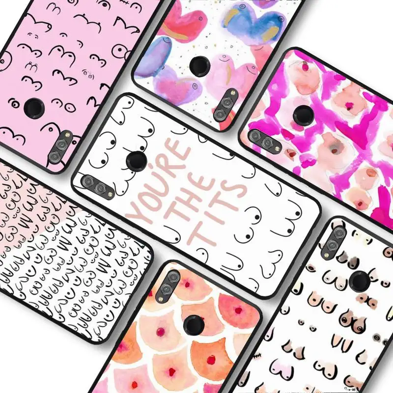 

Art Boobs Phone Case For Huawei honor 10Lite 10i 20 8x 10 Funda for Honor 9lite 9xpro Back Coque