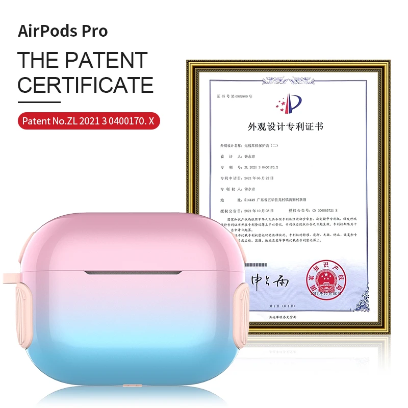 

Original Gradient Color Liquid Silicone Case for Apple Airpods Pro Soft Slim Case Air Pods Pro 1 2 3 Wireless Earphones