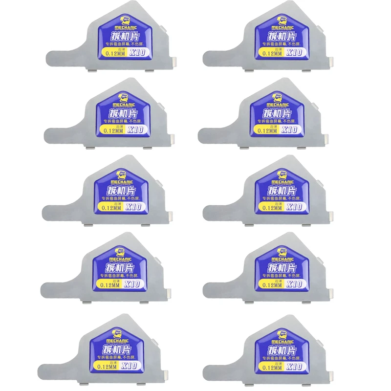 

MECHANIC X10 ультратонкий стальной лист для разборки толщиной 0,12 мм, карта из нержавеющей стали, ЖК-экран мобильного телефона, инструмент для открытия листа