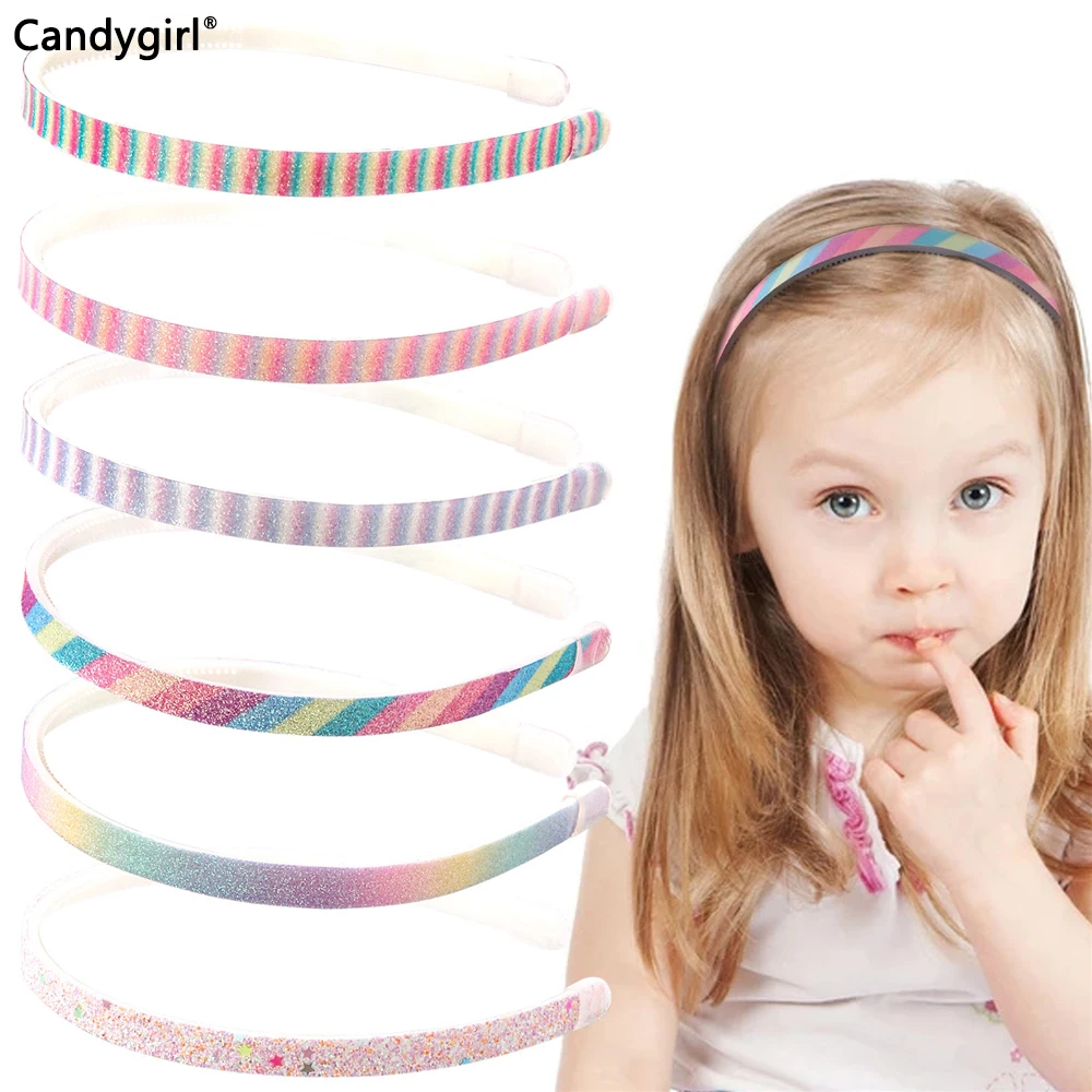 S Sequin Colorful Star Hair Bands Accessories