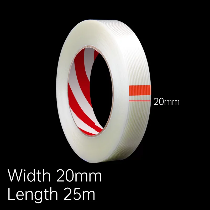 Полосатая лента из волокна Лента из стекловолокна Прозрачная односторонняя литиевая батарея Изоляционная пленка Волоконно-сетчатые ленты