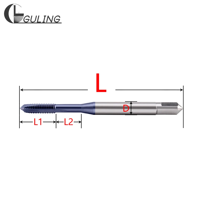

GULING HSSE-PM DIN 371 376 Стандартный спиральный рифленый метчик с заостренной головкой M2 M2.5 M3 M4 M5 M6 M8 M10 M12 Машинные резьбовые метчики