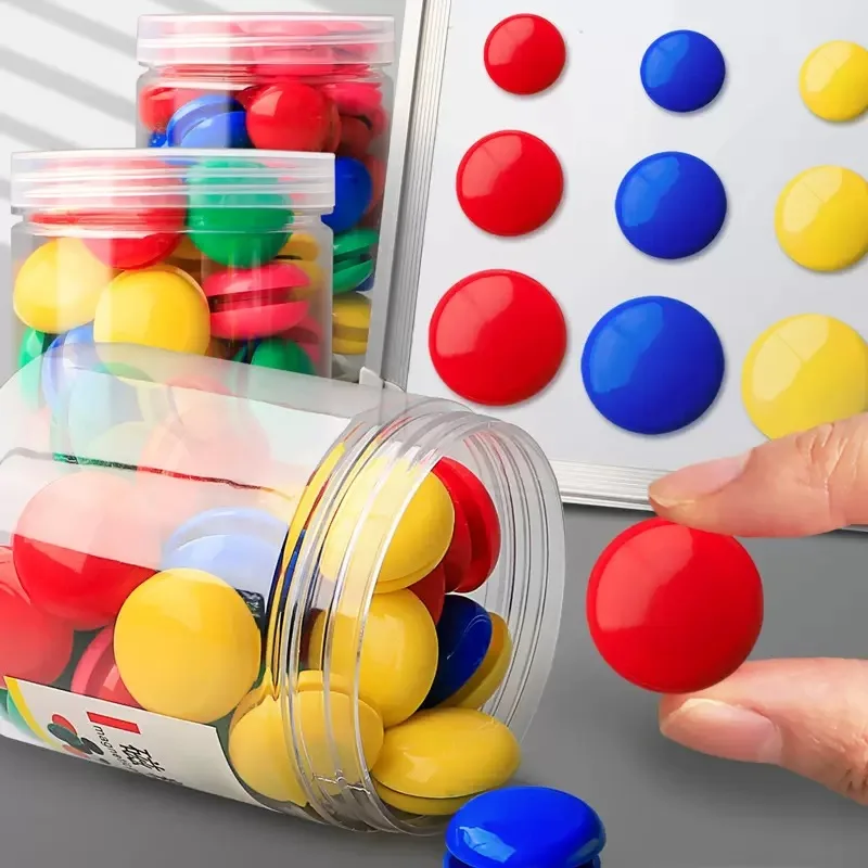 Домашний декор магнитная палочка для холодильника 2 см круглая пряжка белая