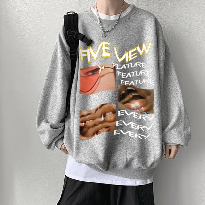 

NoEstaMal Western Style Vintage Graphic Men Sweatshirts Streetwear Loose Casual Pullovers Hip Hop O Neck Male Hoodies Plus 5XL