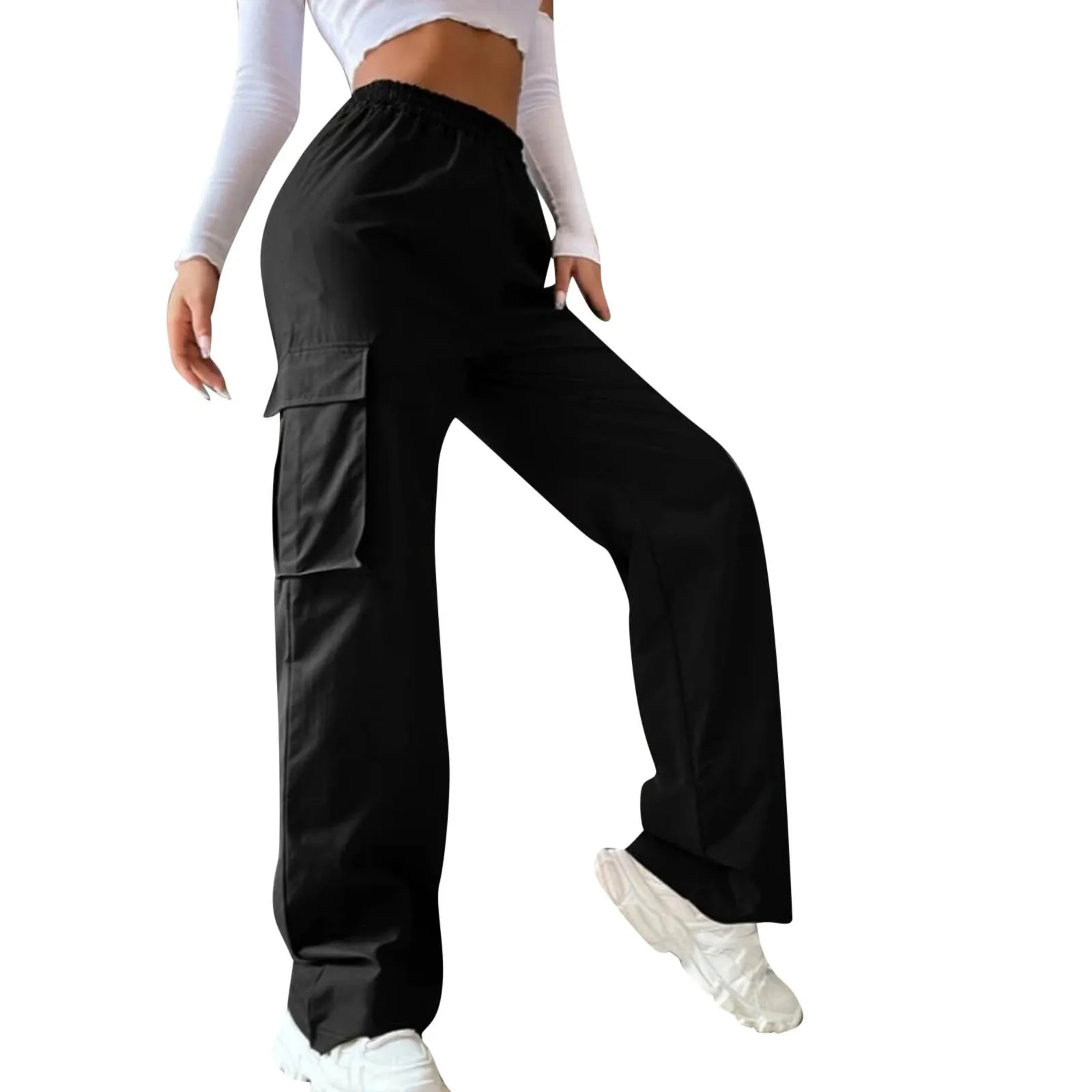

Брюки-карго Y2k, одежда, свободные джоггеры на завязках с высокой талией, брюки, женские повседневные джоггеры, уличная одежда, мешковатые спортивные брюки с широкими штанинами