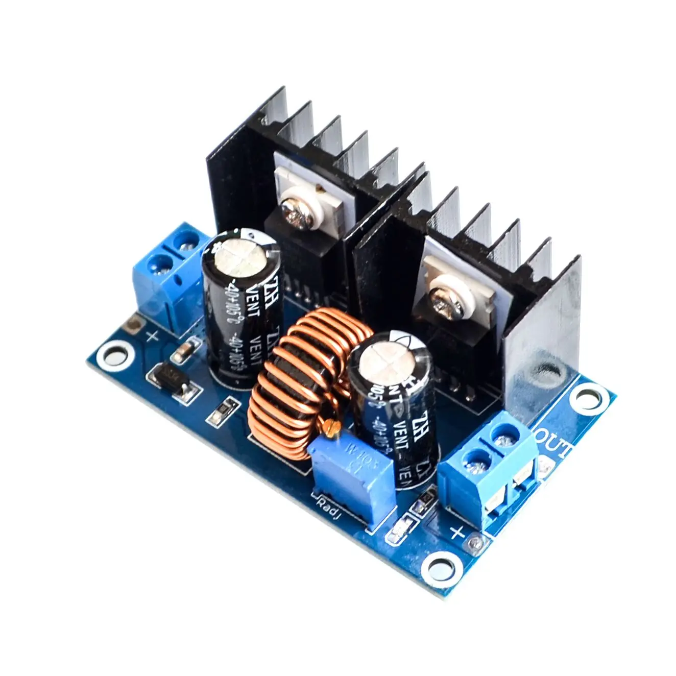 XL4016 PWM Регулируемый понижающий модуль платы 4-36 в до 1,25-36 в, максимальный понижающий преобразователь 8A 200 Вт, источник питания